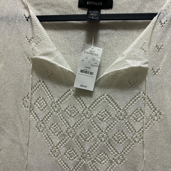 Express Women's Sheer Lace Cover Up Size Large - Picture 7 of 7